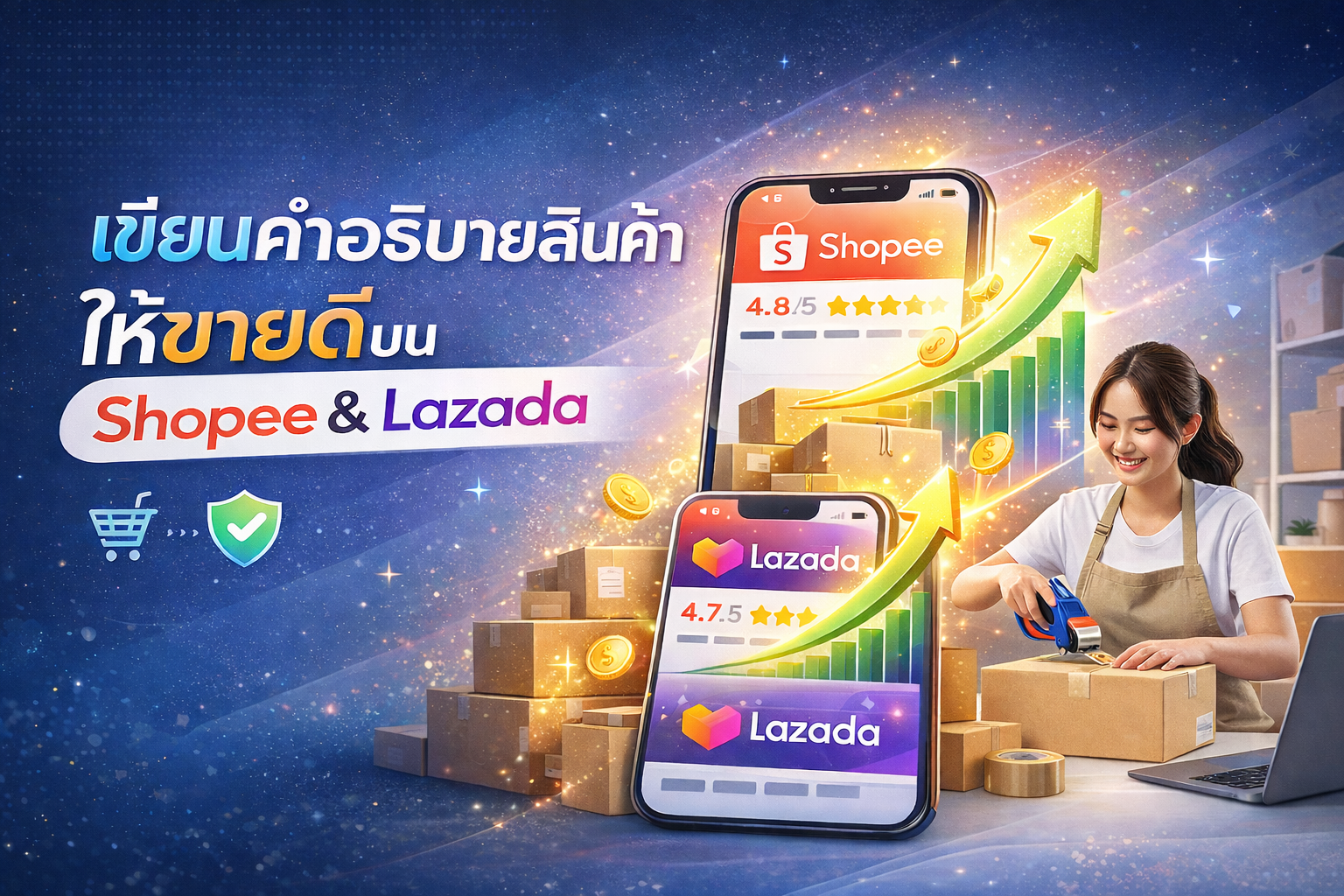 วิธีเขียนคำอธิบายสินค้า ให้ขายดีบน Shopee และ Lazada